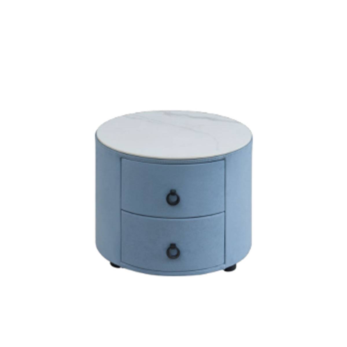Sintered Stone Round Bedside Cabinet (B22-A16)