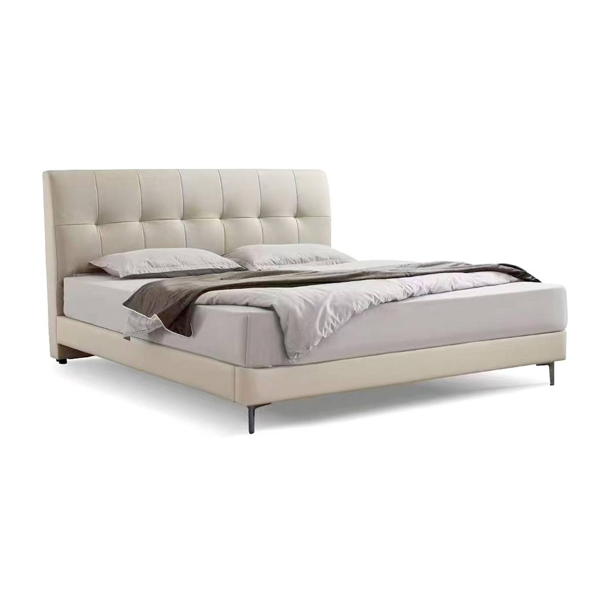Top-Grain Leather Soft Bed (A19-307)
