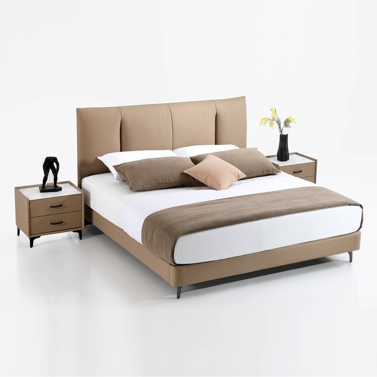 Genuine Leather Soft Bed (B17-2339)