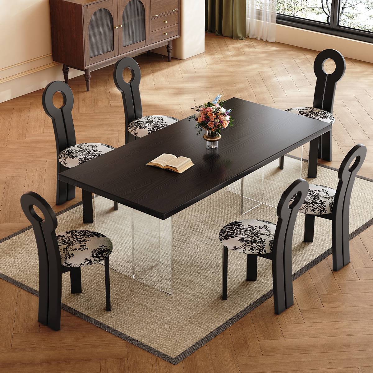 Mid-Century Floating Dining Table (A73-B680)