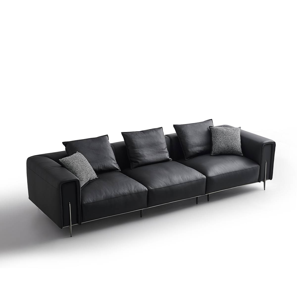 B12 Black Bull Genuine Leather Sofa 4-Seater (B12-2027)