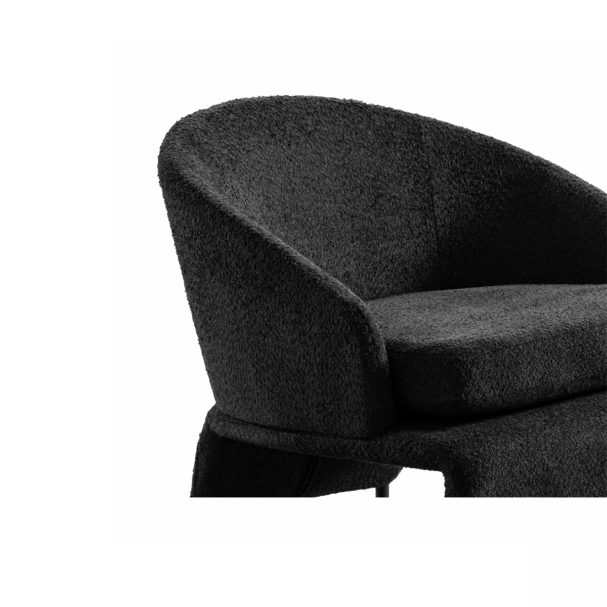 Close-up of the chair back and armrest texture