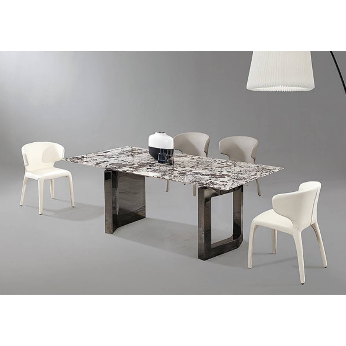Snow Mountain Flying Fox Natural Marble Luxury Stone Dining Table (B63-B2305)