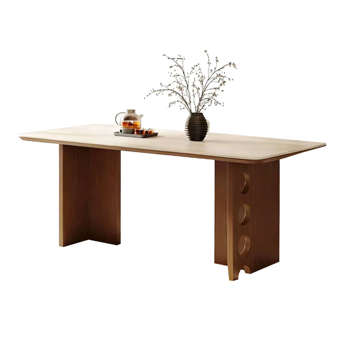 Travertine Sintered Stone Dining Table (Z87-T-079)
