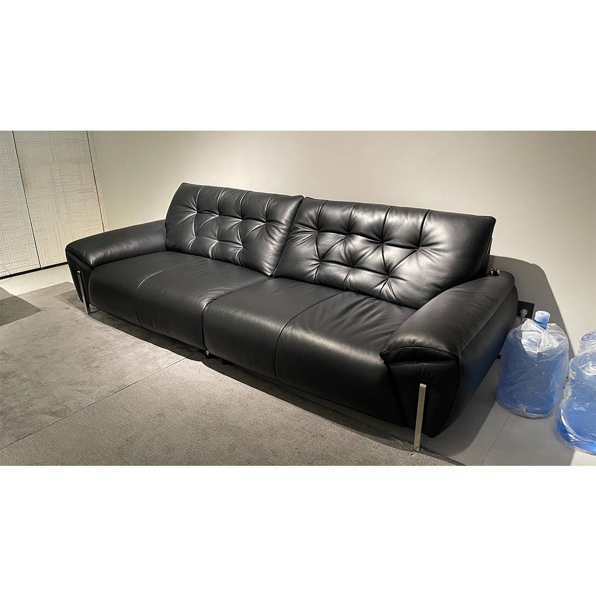 Genuine Leather Straight Sofa (B22-P3290)