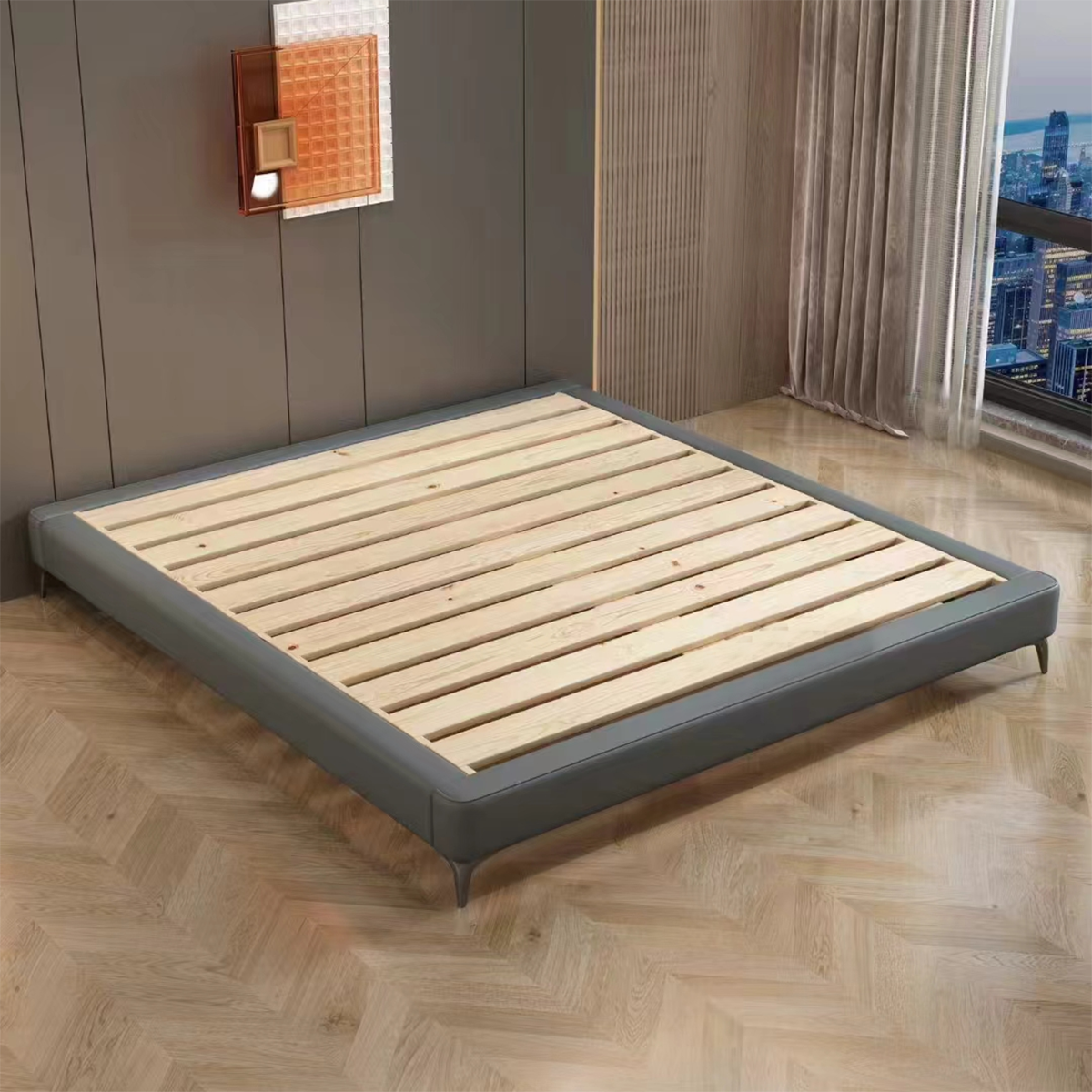 Bed Frame Tatami Backless Bed (A01-Bed Frame)