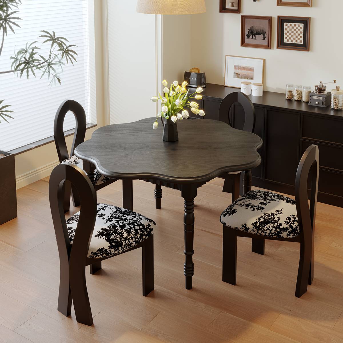 Mid-Century Petal Round Table (A73-M29)