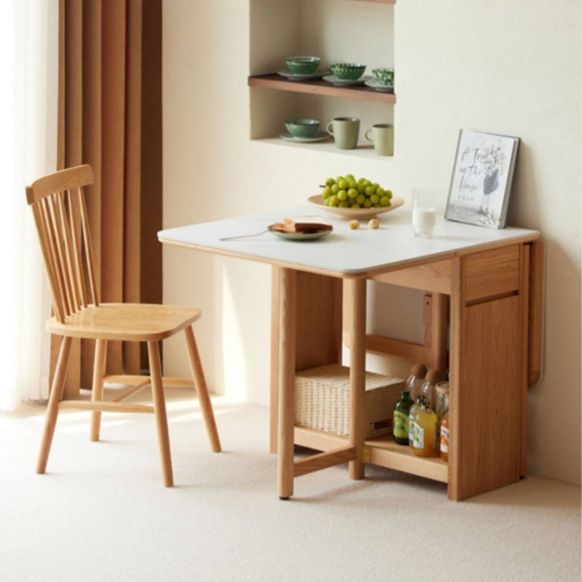 Hemu Dining Table (Foldable) - 1.3 (Z52-L7111)