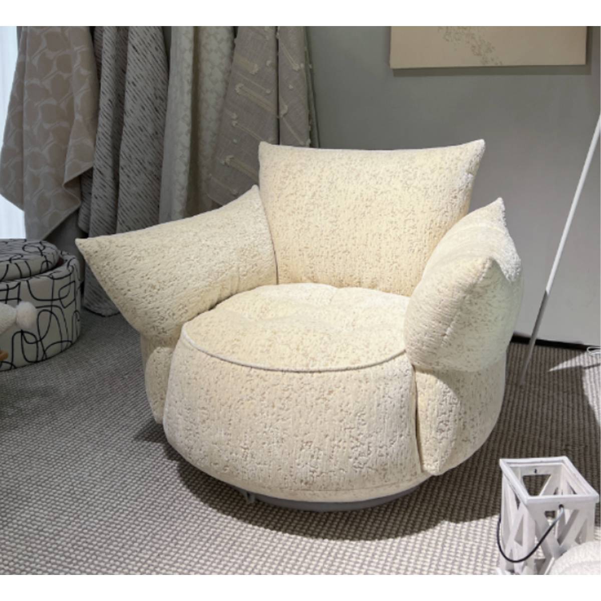 Fabric Swivel Lounge Chair (Z42-HD-86632)
