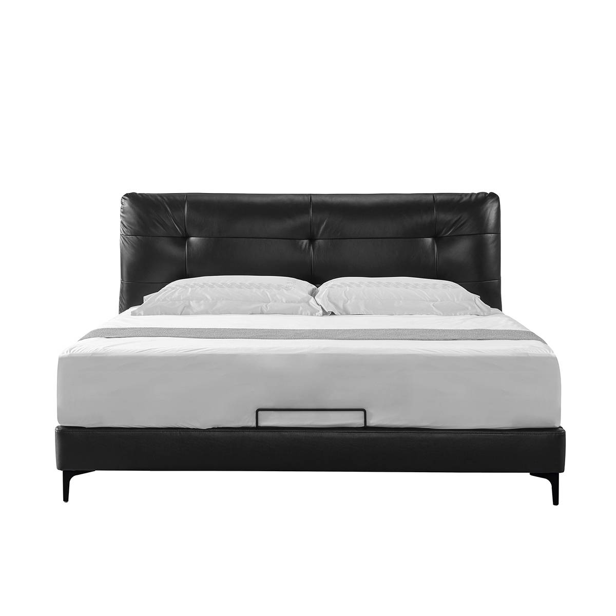 Genuine Leather Soft Bed (B02-4101)