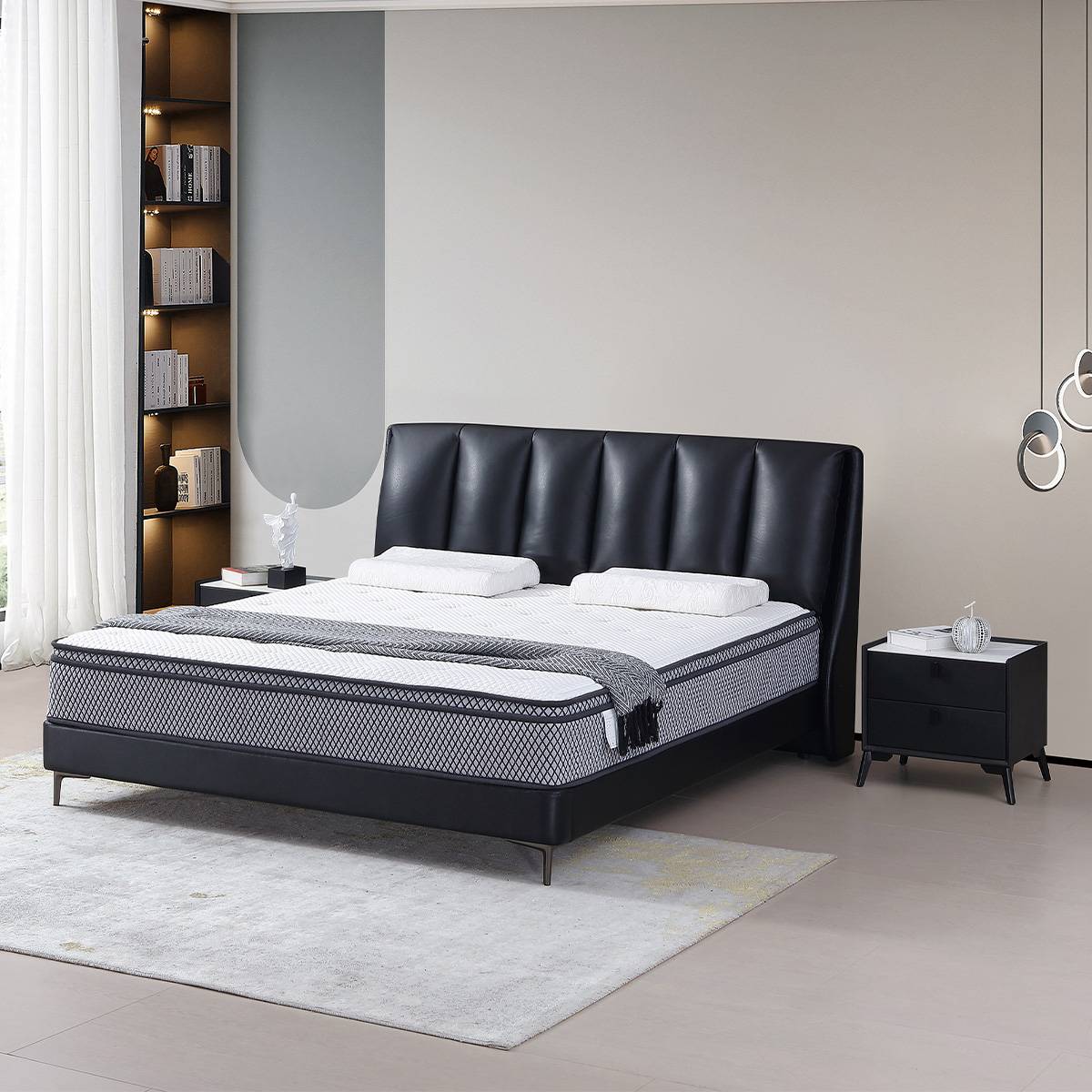 Top-Grain Leather Soft Bed (B11-A987)
