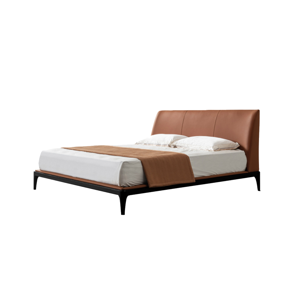Genuine Leather Flush Bed (Z02-LF4077)
