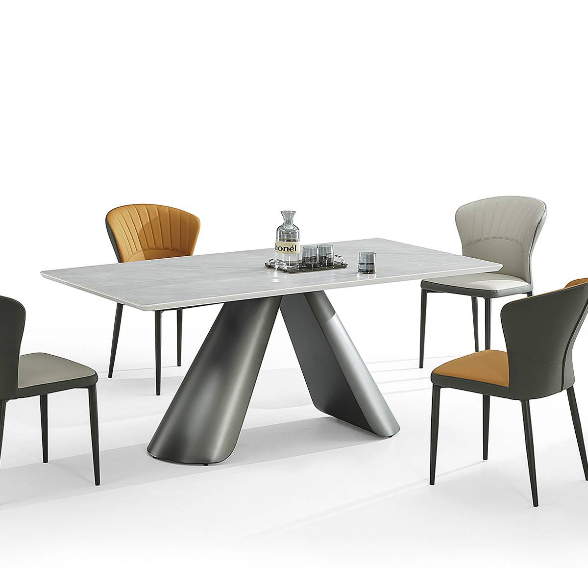 Microcrystalline Stone Dining Table (B63-B2539)