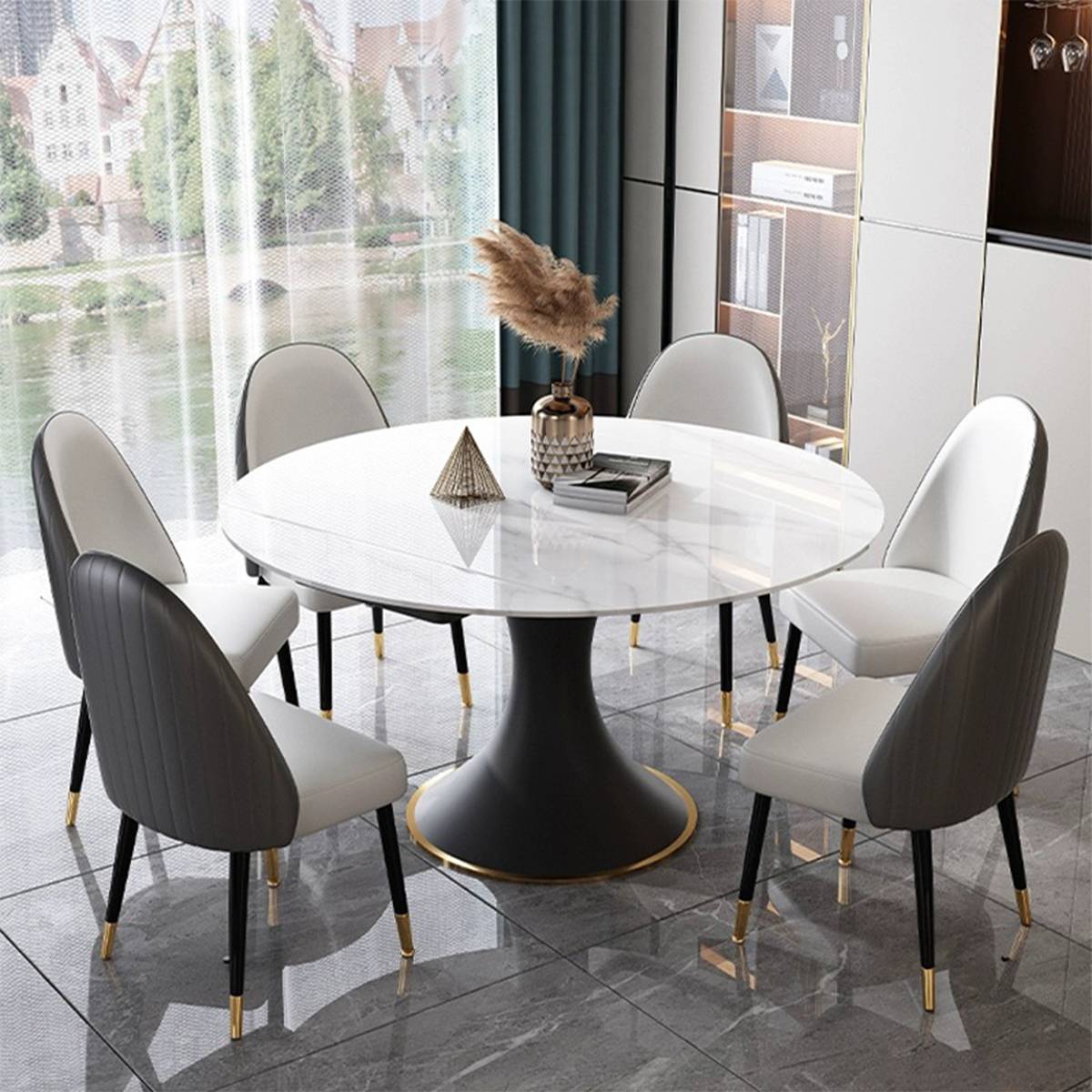 Sintered Stone Round Dining Table (A33-T10172-D)