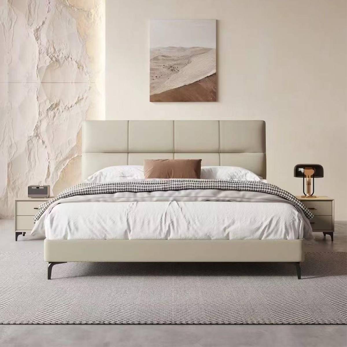 Slim Headboard Bed for Small Spaces