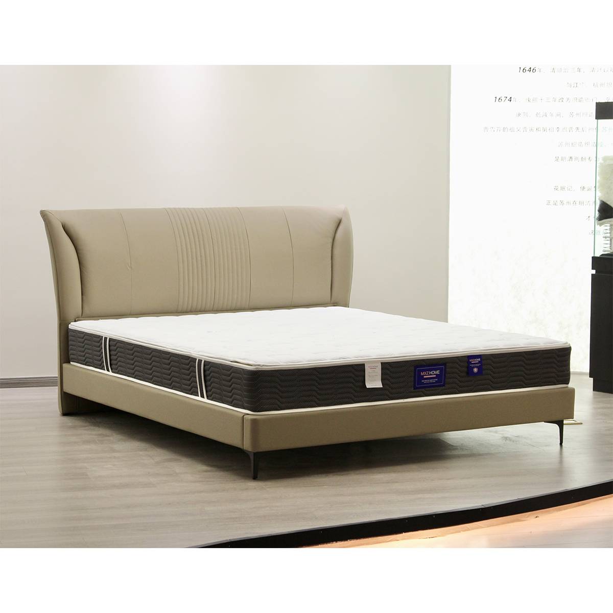 Top-Grain Leather Soft Bed (A19-704)