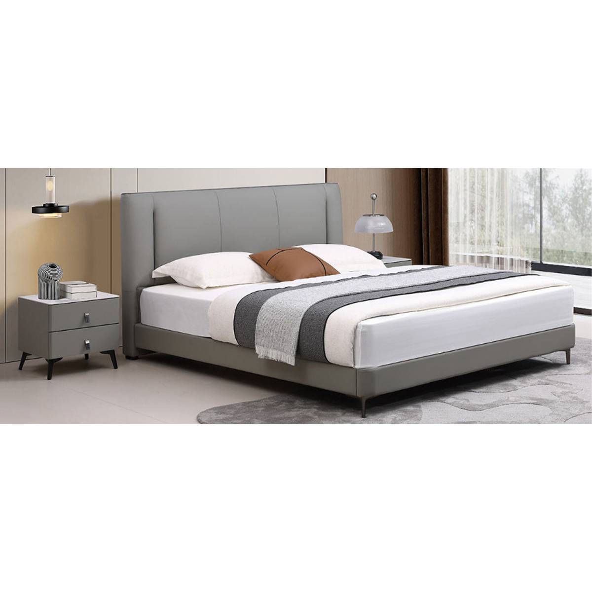 Cheers Genuine Leather Bed (GDD6692)