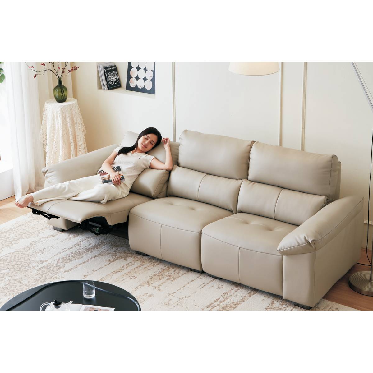 Leather Functional Sofa (B29-9986)