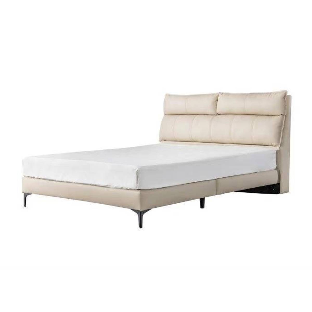Genuine Leather High-Box Storage Bed (B02-LF5011)