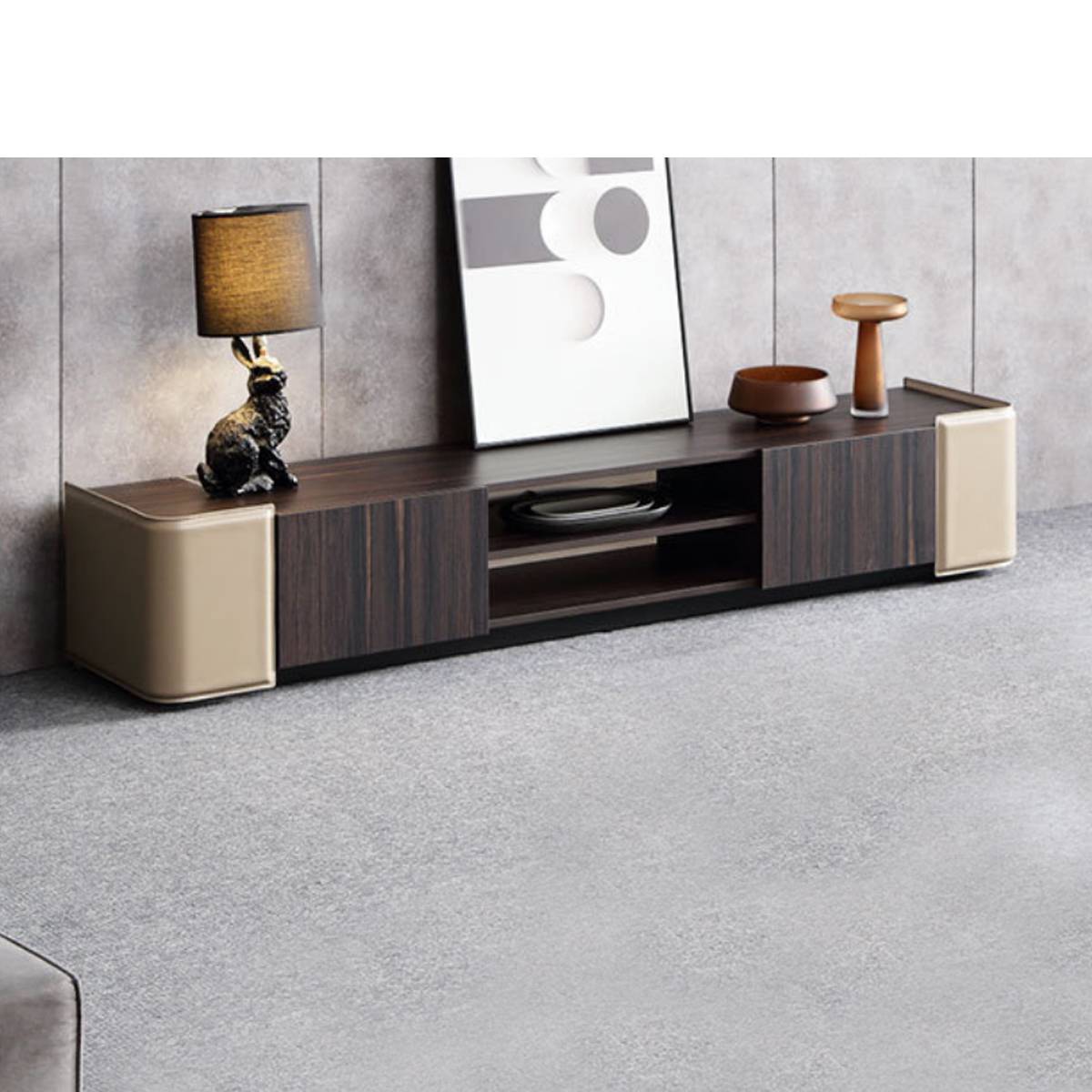 Saddle Leather TV Cabinet (B45-315)