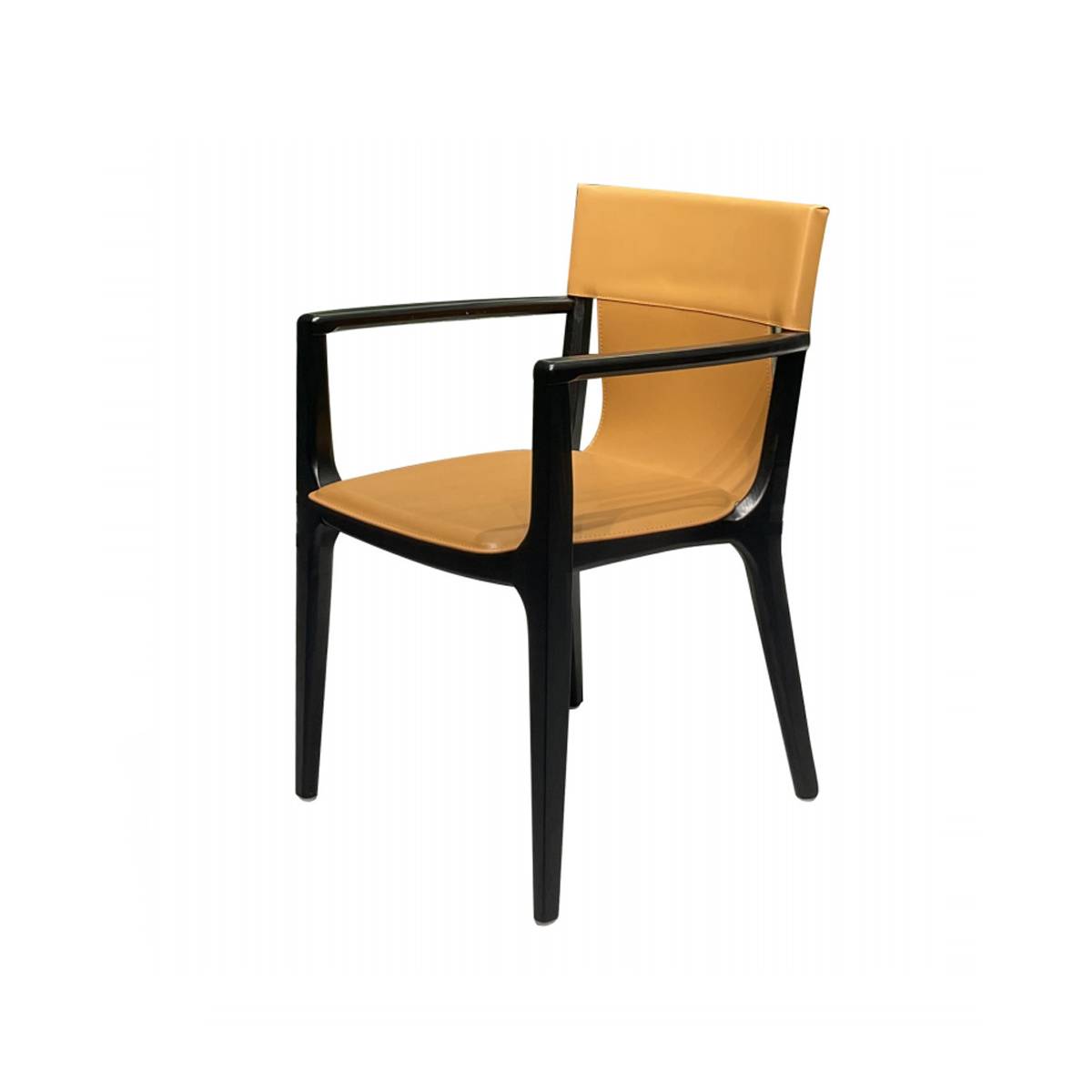 Dining Chair Saddle Leather Solid Wood Frame (Z67-A15B)