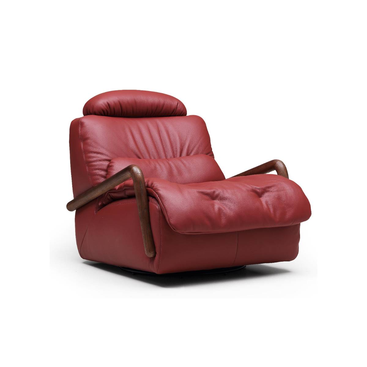 Genuine Leather Swivel Lounge Chair (Z42-HD-86647)