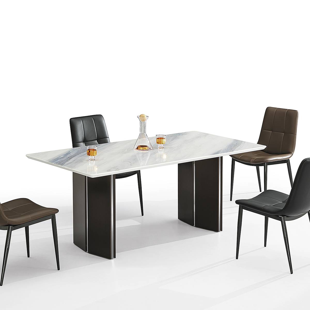Microcrystalline Stone Dining Table (B63-B2542)