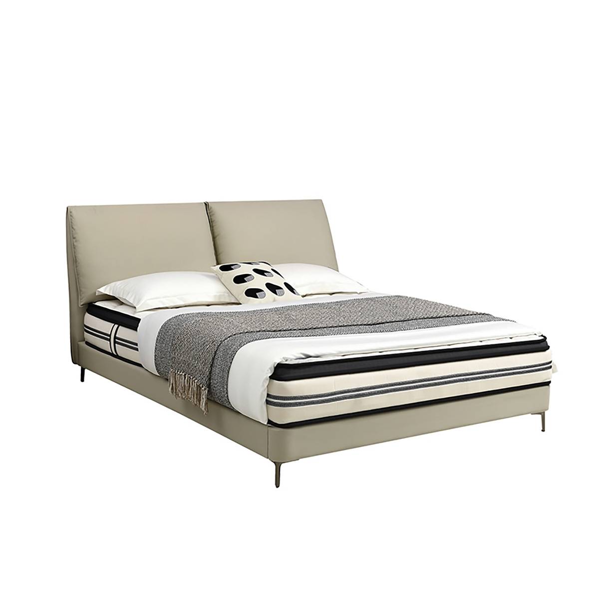 Studio shot of the bed against a white background