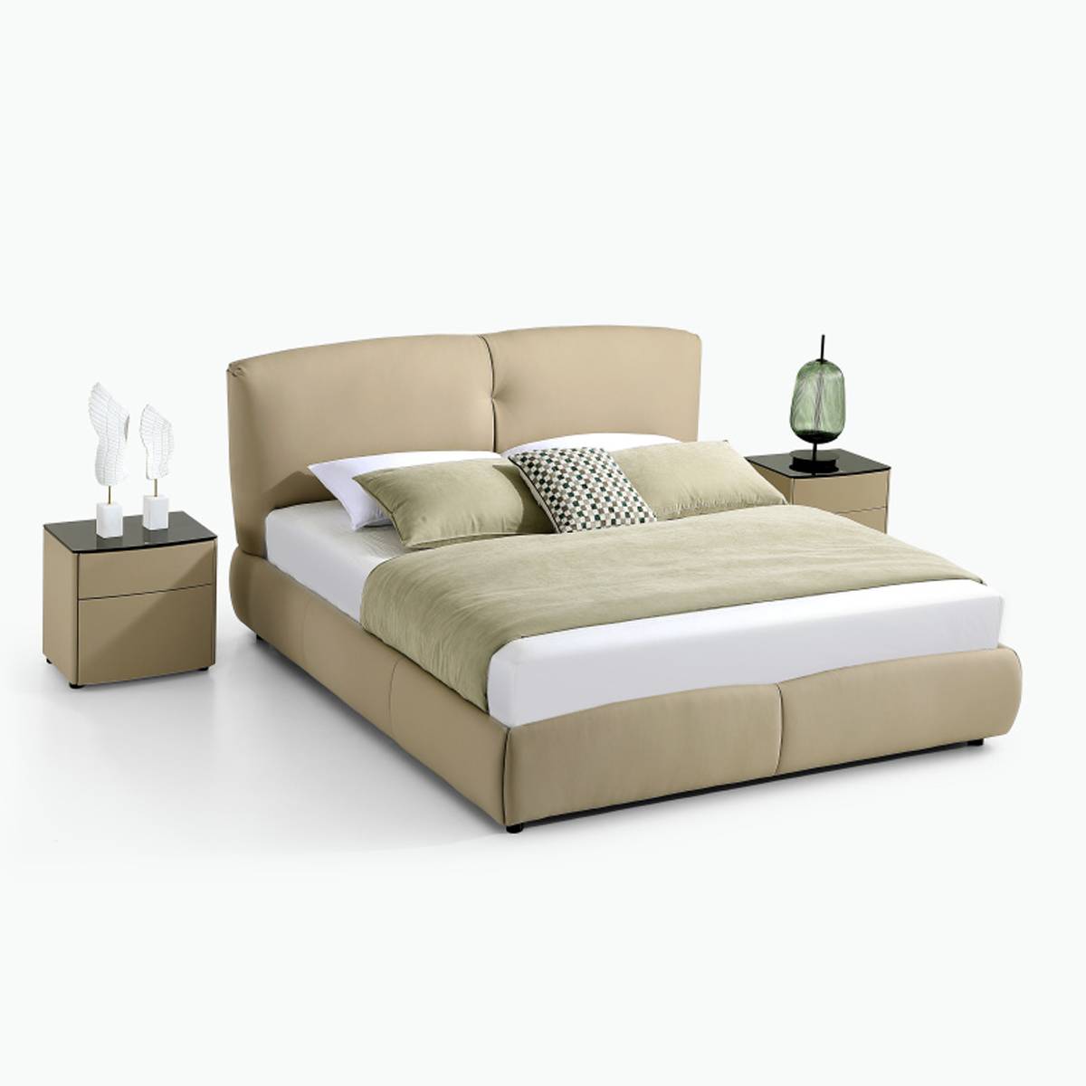 Genuine Leather Soft Bed (B17-2365)