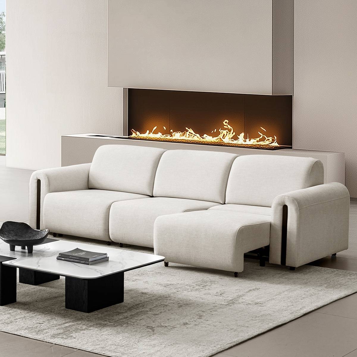 Sal Electric Sofa Bed Fabric (B02-666)