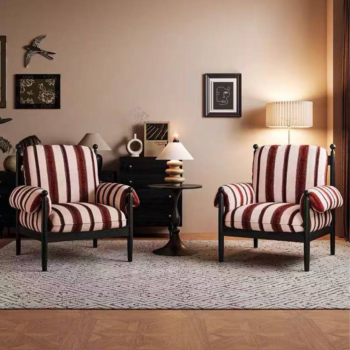 Two Chiwoo Lounge Chairs arranged in a living room