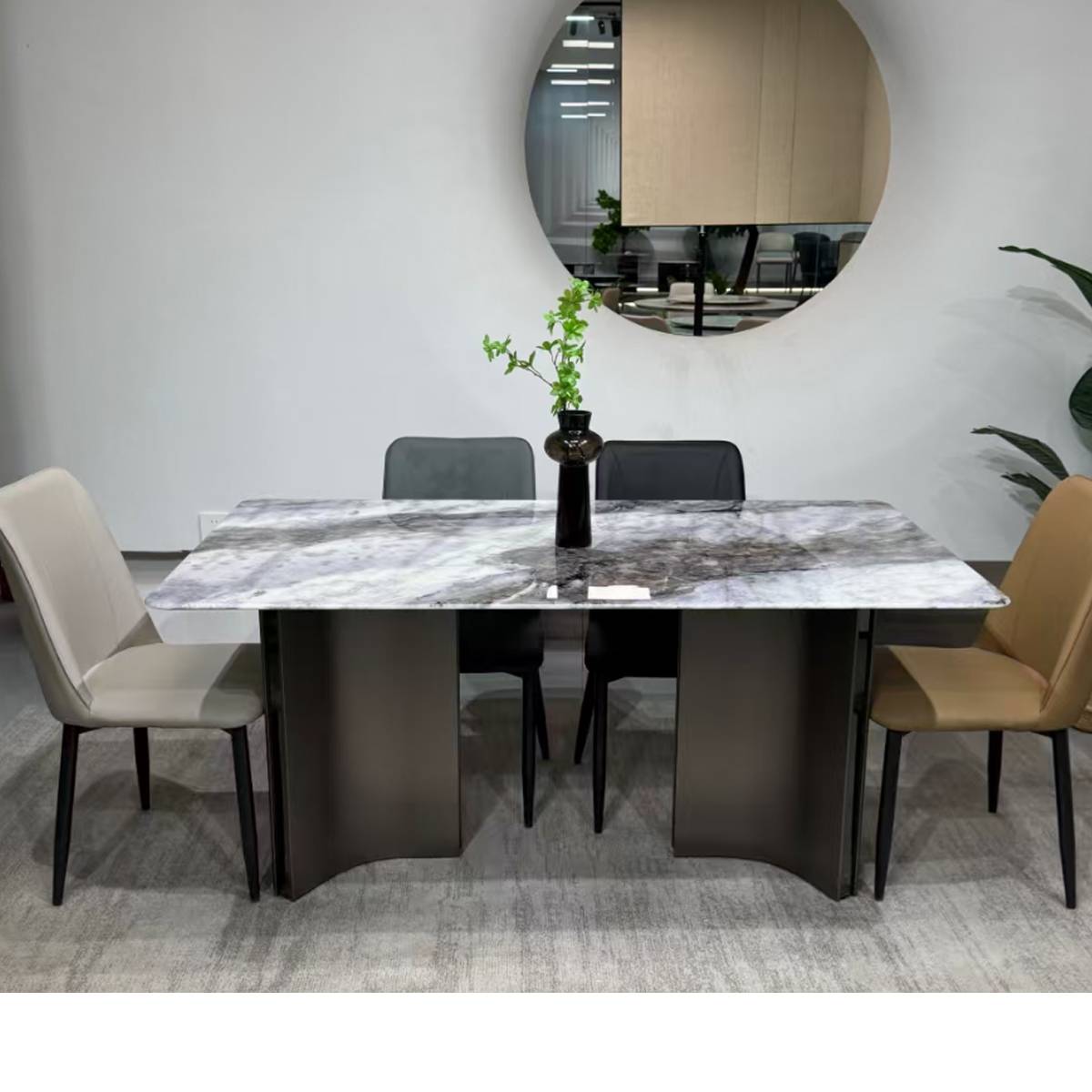 Purple Star Rock Luxury Crystal Stone Dining Table (Z88-B633)