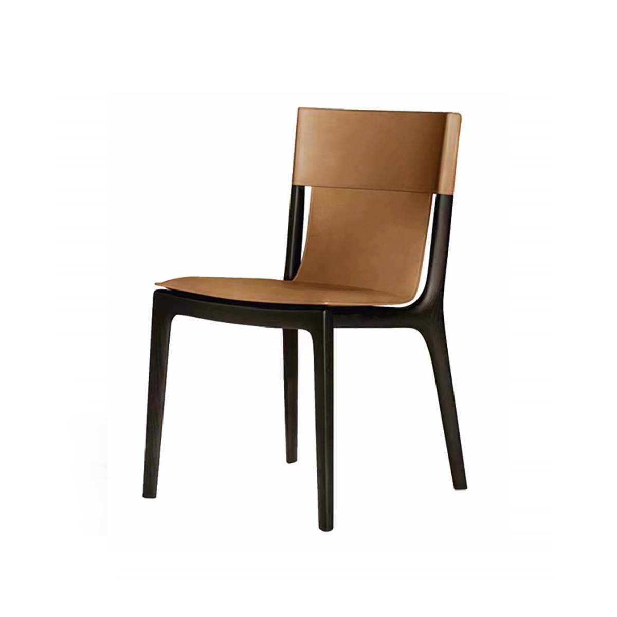 Dining Chair Saddle Leather Solid Wood Frame (Z67-A15A)
