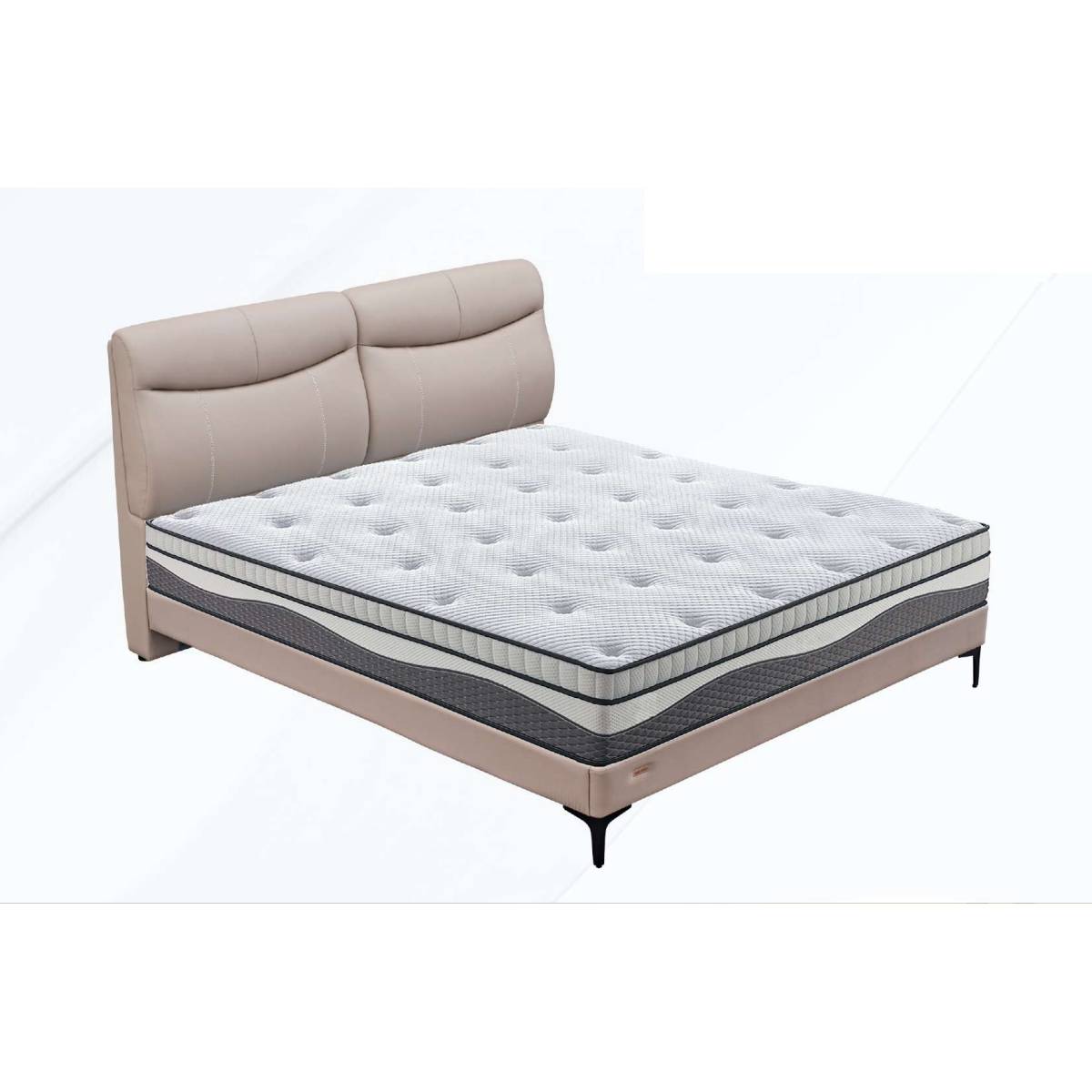 Top-Grain Leather 1.8m Soft Bed (A21-2532)