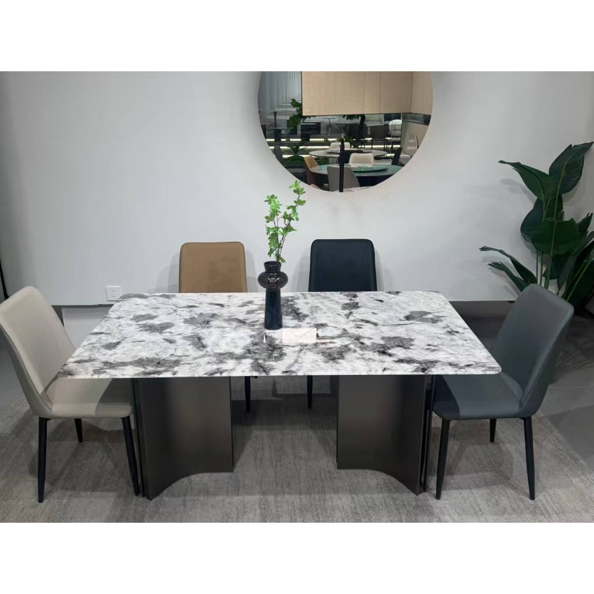 Snow Mountain Flying Fox Luxury Crystal Stone Dining Table (Z88-B633)