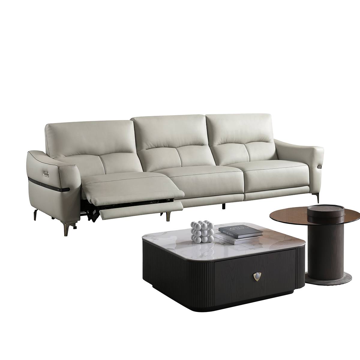 Genuine Leather Recliner Sofa (B20-330)