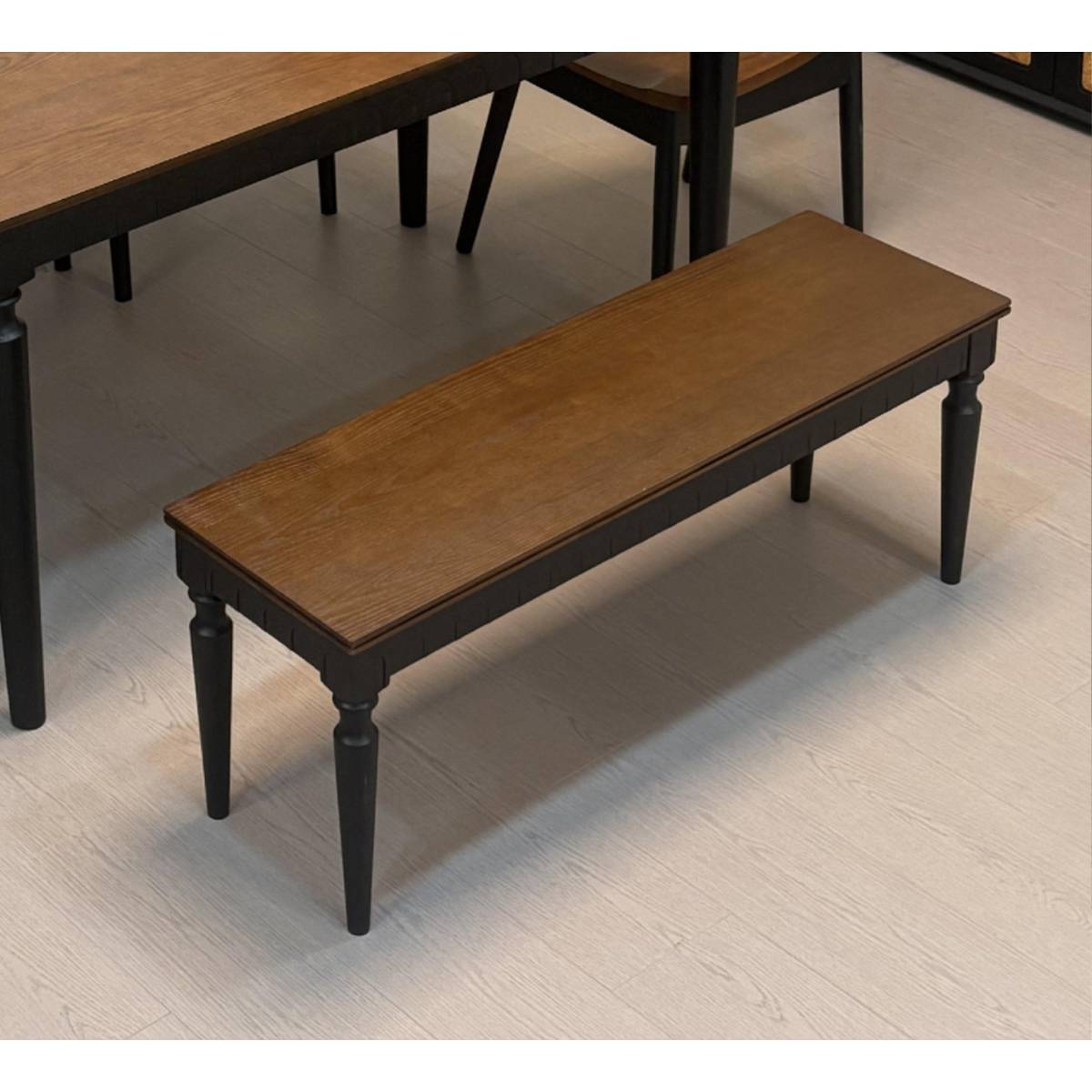 Mid-Century Ash Wood Solid Wood Bench (A68-158)