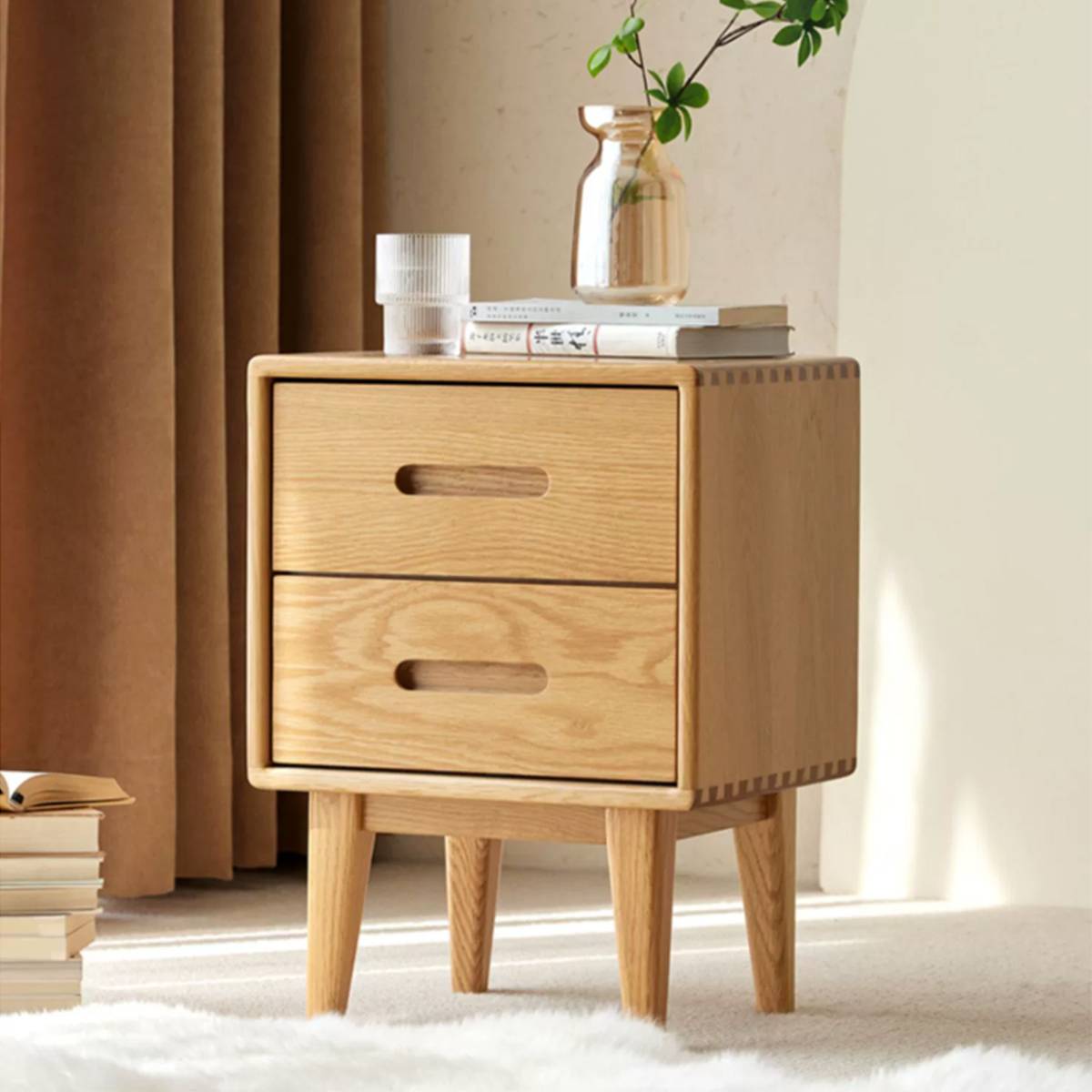 Berry Bedside Table (2 Drawers) (Z52-F8021)