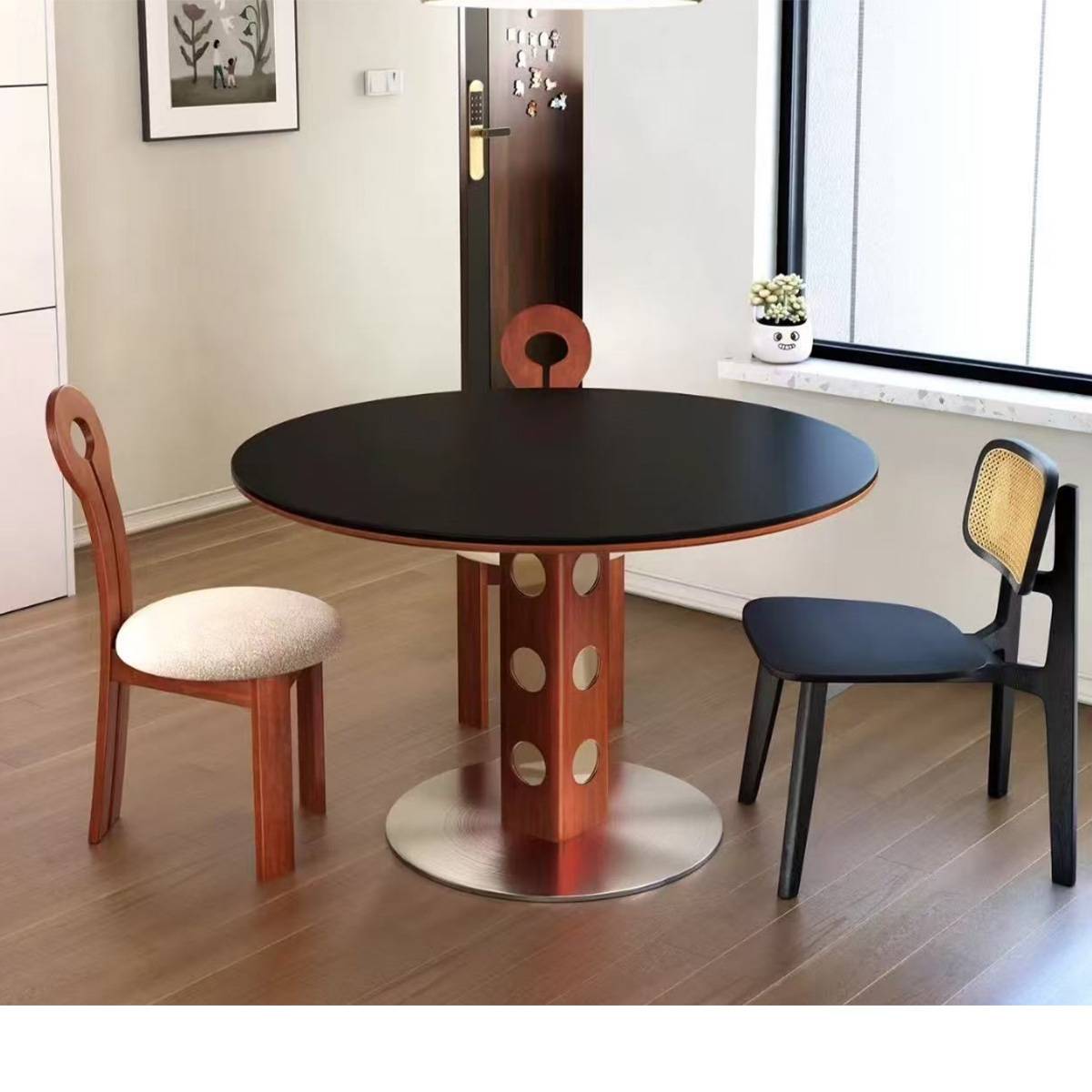 Mid-Century Sintered Stone Round Table (A73-712)
