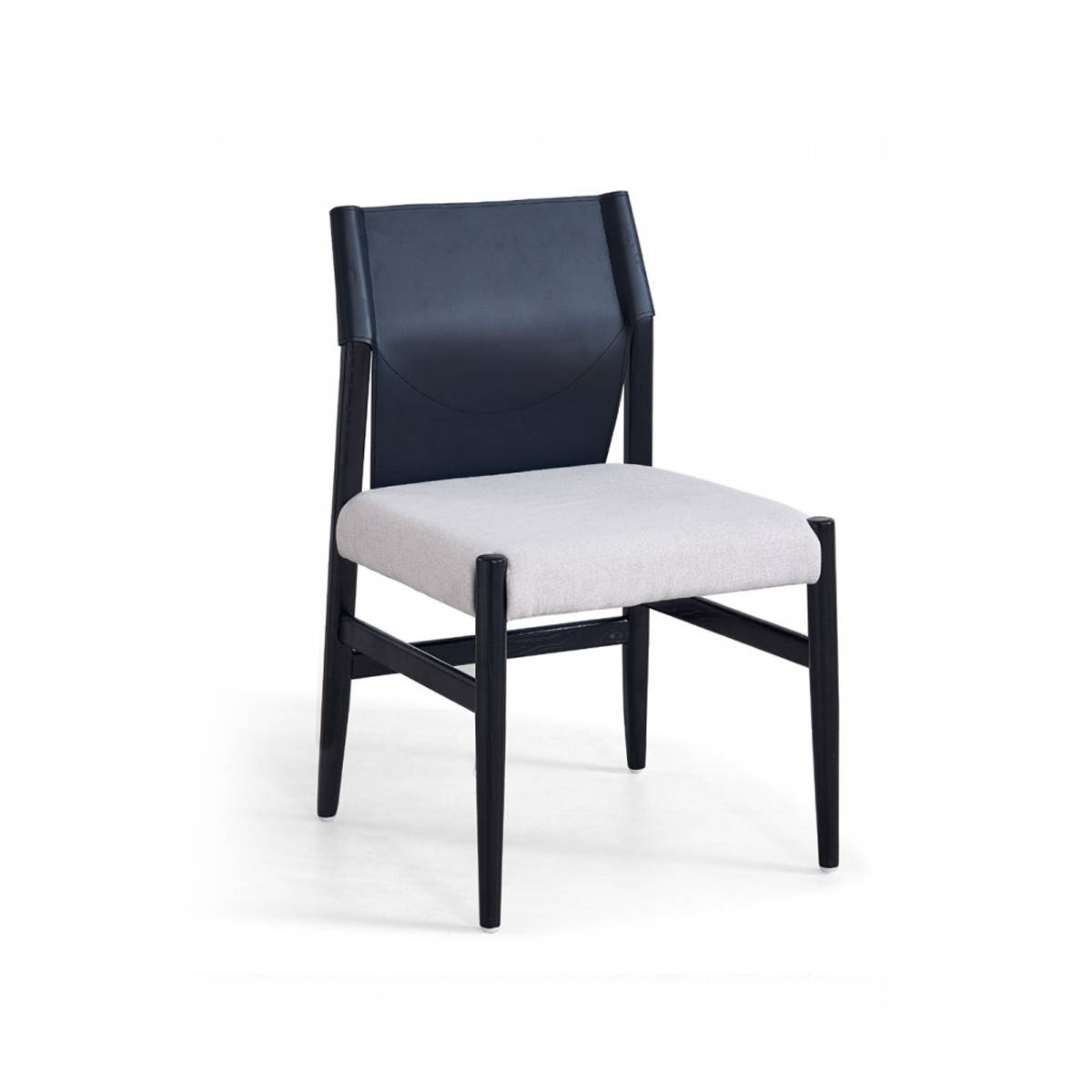 Dining Chair with Solid Wood Legs and Saddle Leather (Z67-A35A)