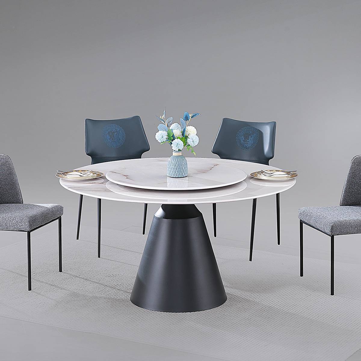 Microcrystalline Stone Round Table (B63-B75)