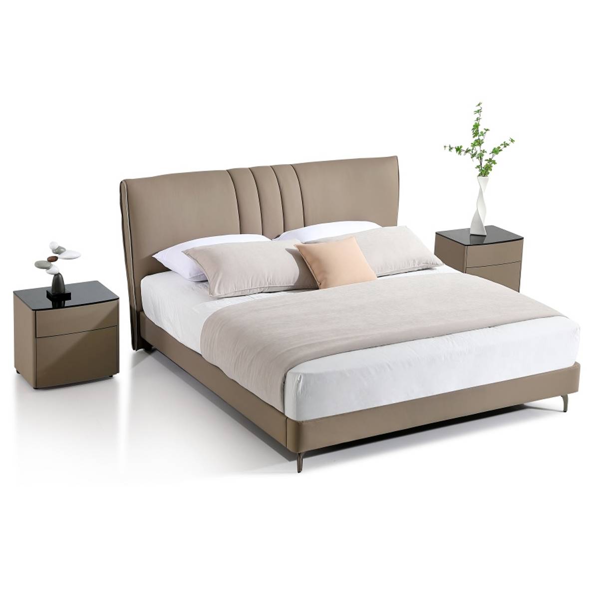 Genuine Leather Soft Bed (B17-2318)