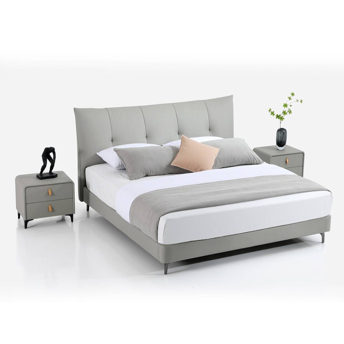 Genuine Leather Soft Bed (B17-2335)