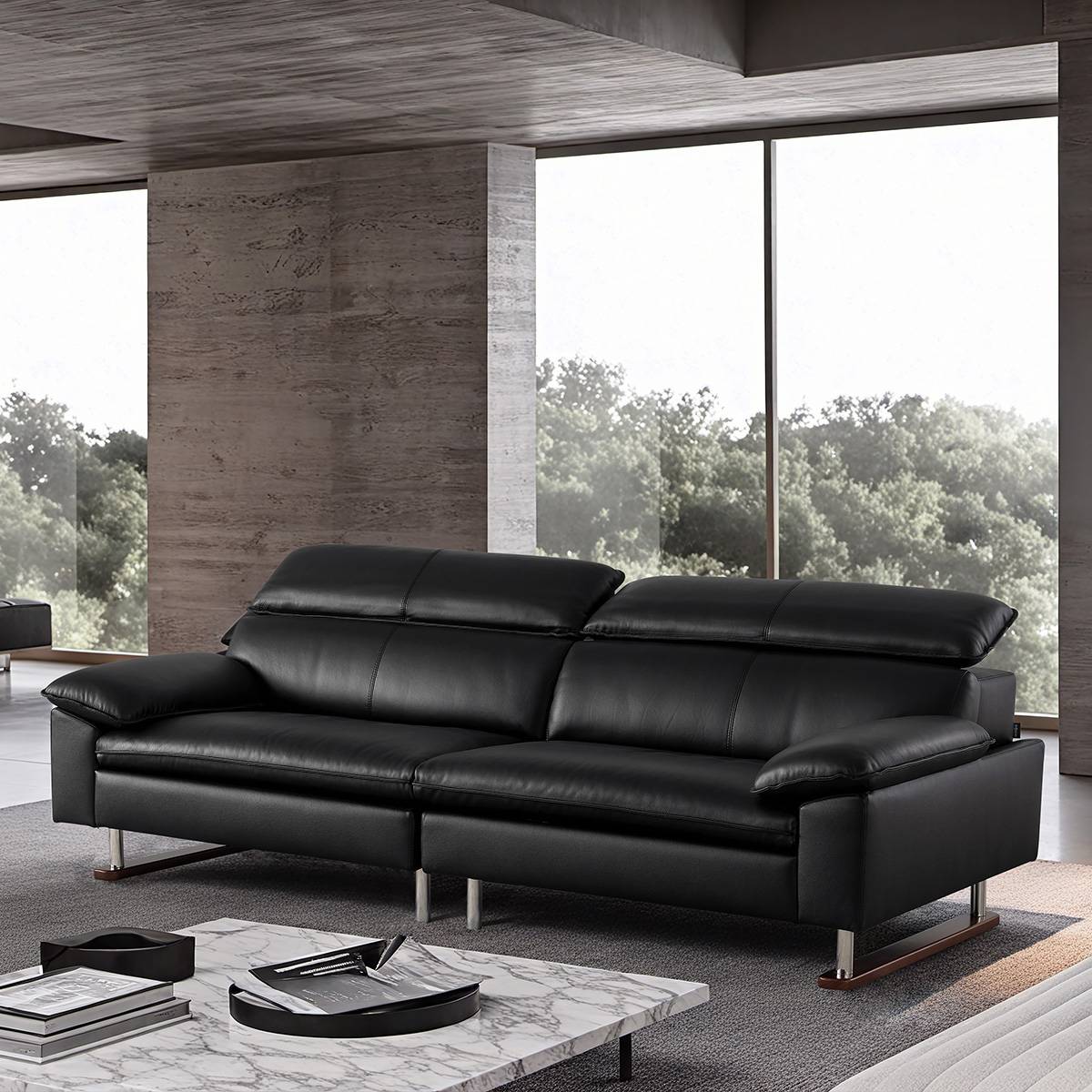 Adjustable Headrest Sofa (B02-703)