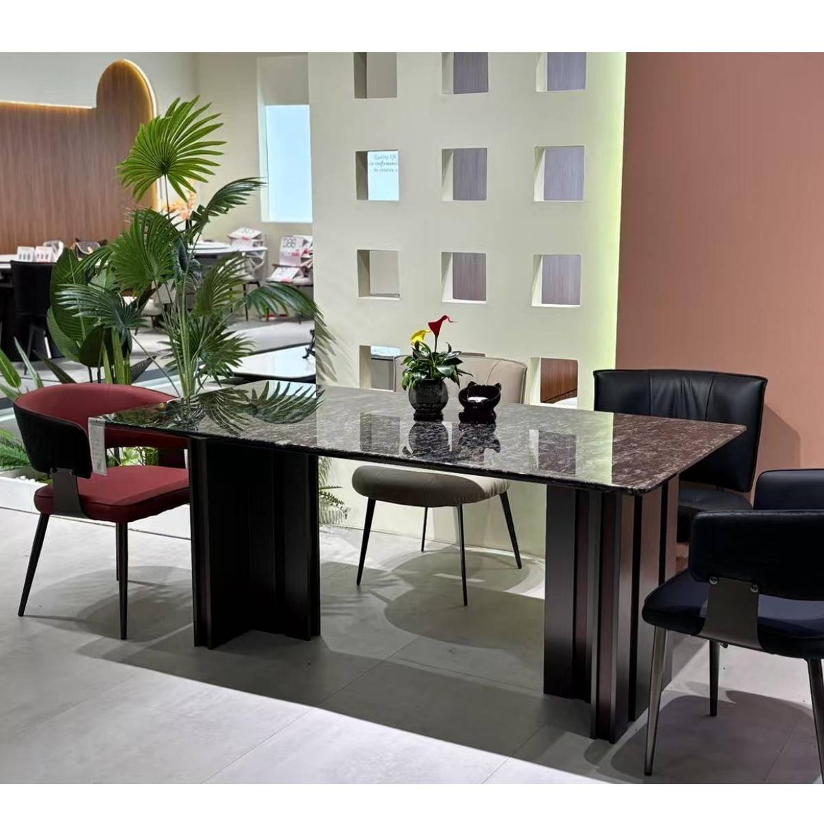 Platinum Diamond Natural Marble Dining Table (Z60-S20)