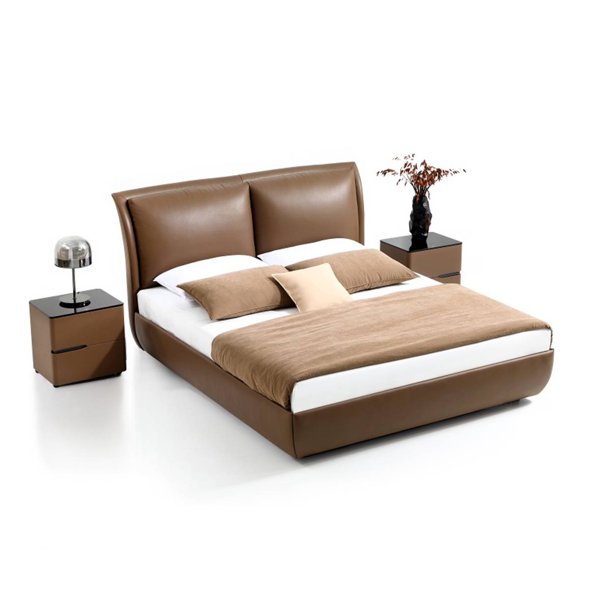 Genuine Leather Soft Bed (B17-2385)