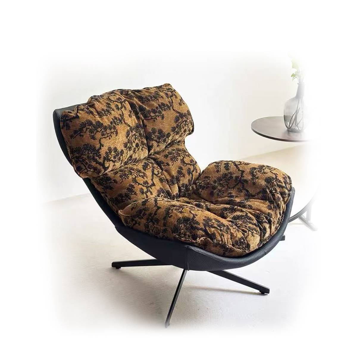 Close-up of the lounge chair against a white background