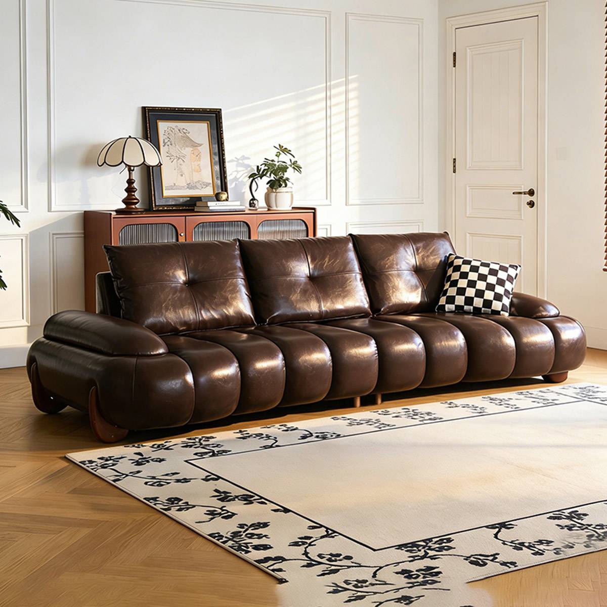 Mid-Century Brown Bear Sofa (A51-SF-110)