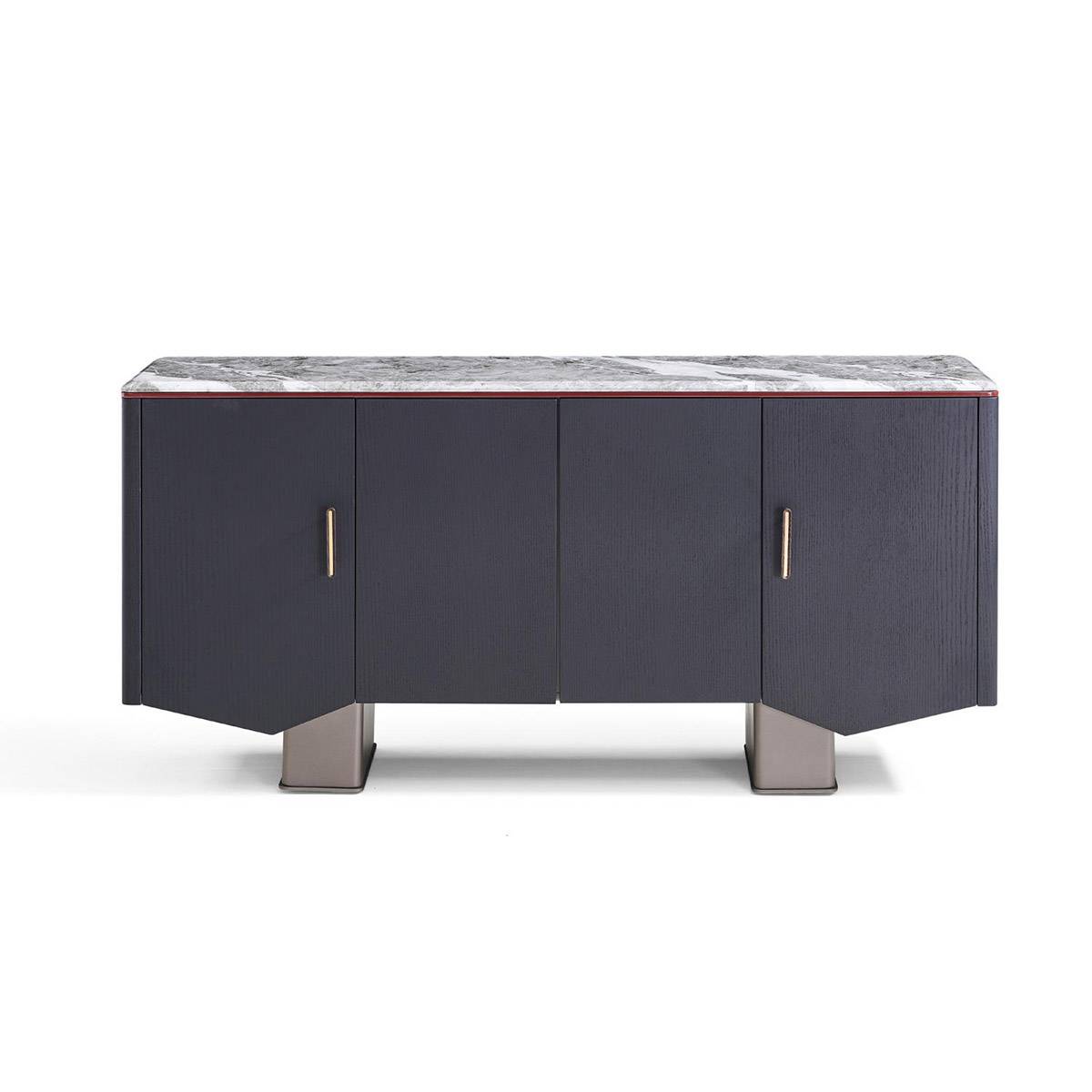 Front view of the sideboard on white background
