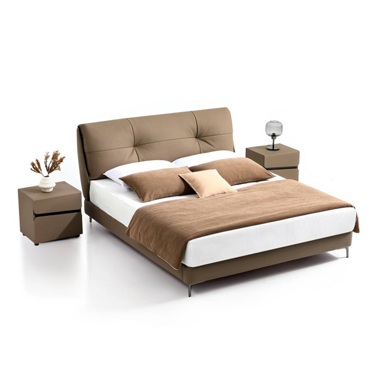 Genuine Leather Soft Bed (B17-2502)